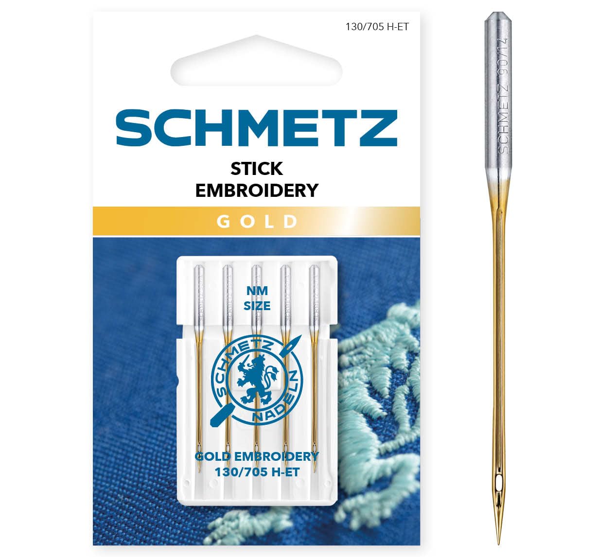 schmetz-gold-embroidery-75-11-aiguilles-broderie-dor-es-x5 image 1