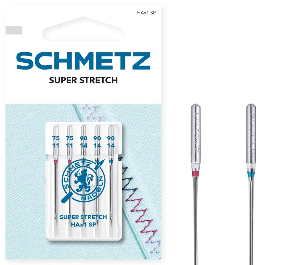 schmetz-super-stretch-75-11-90-14-aiguille-coudre-5-pcs-mix image 1