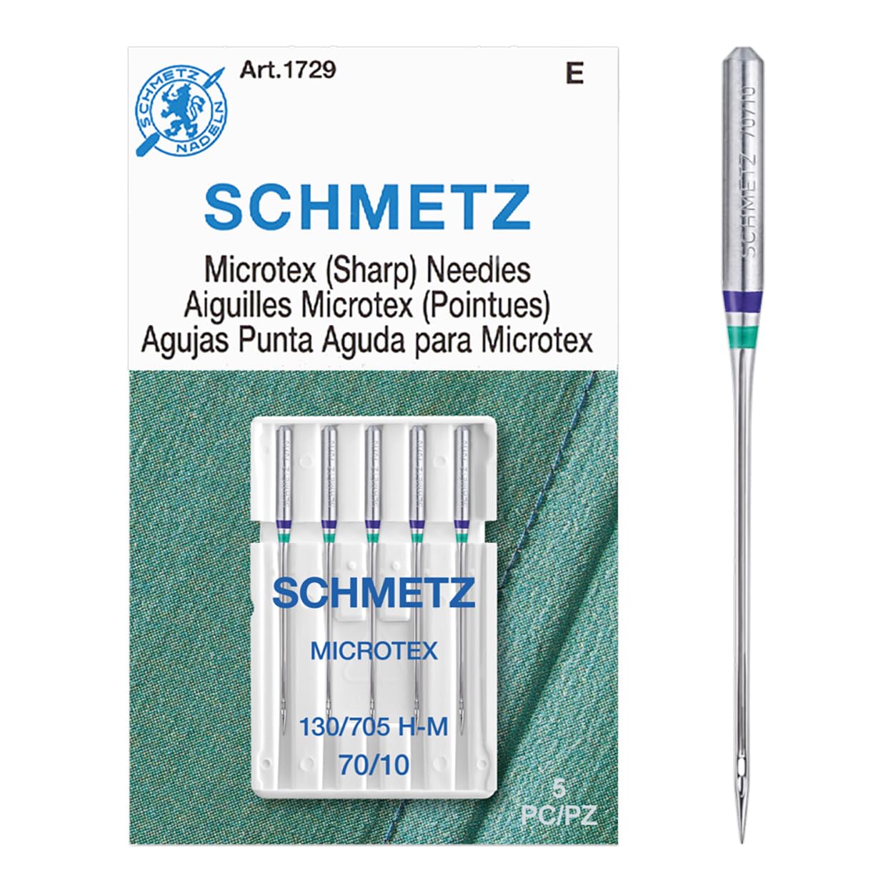 schmetz-microtex-70-10-aiguille-machine-coudre-x5-pointue image 4