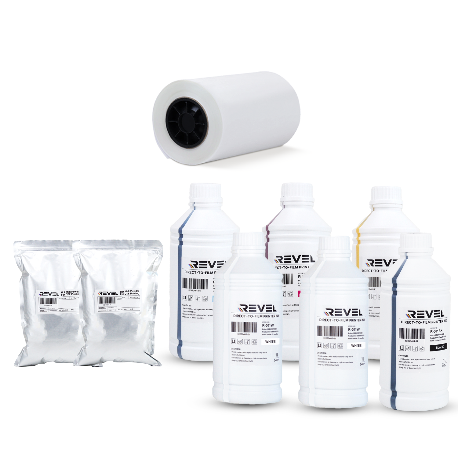 ricoma-revel-kit-dtf-encre-cmyk-blanc-film-30-cm image 1