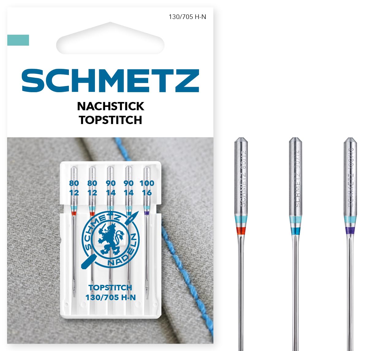 schmetz-topstitch-80-12-100-16-aiguille-machine-coudre-x5 image 1
