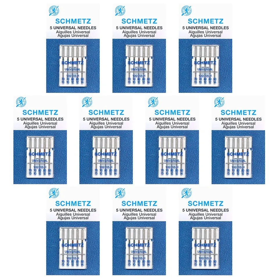 schmetz-universal-aiguilles-assorties-lot-50-multi-tailles image 1