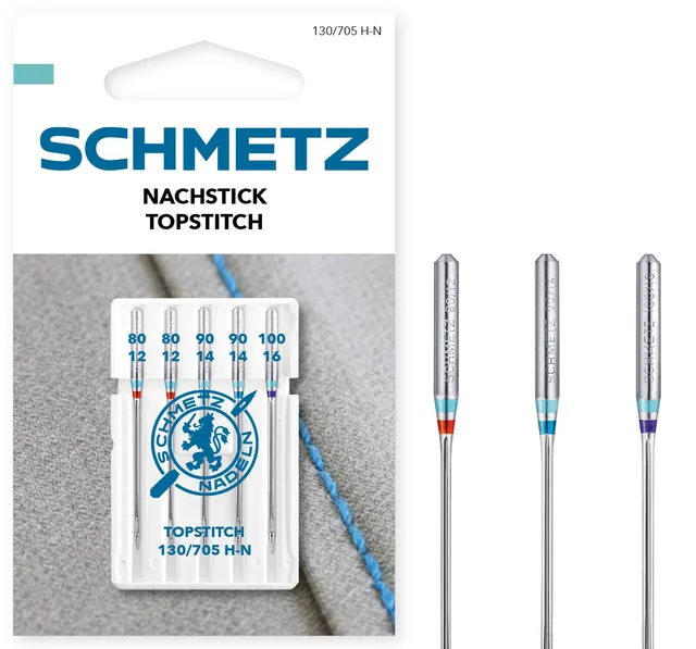 schmetz-topstitch-80-12-100-16-aiguille-machine-coudre-x5 image 1