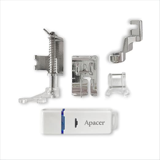 elna-excellence-kit-avanc-770-780-4-pieds-usb image 1