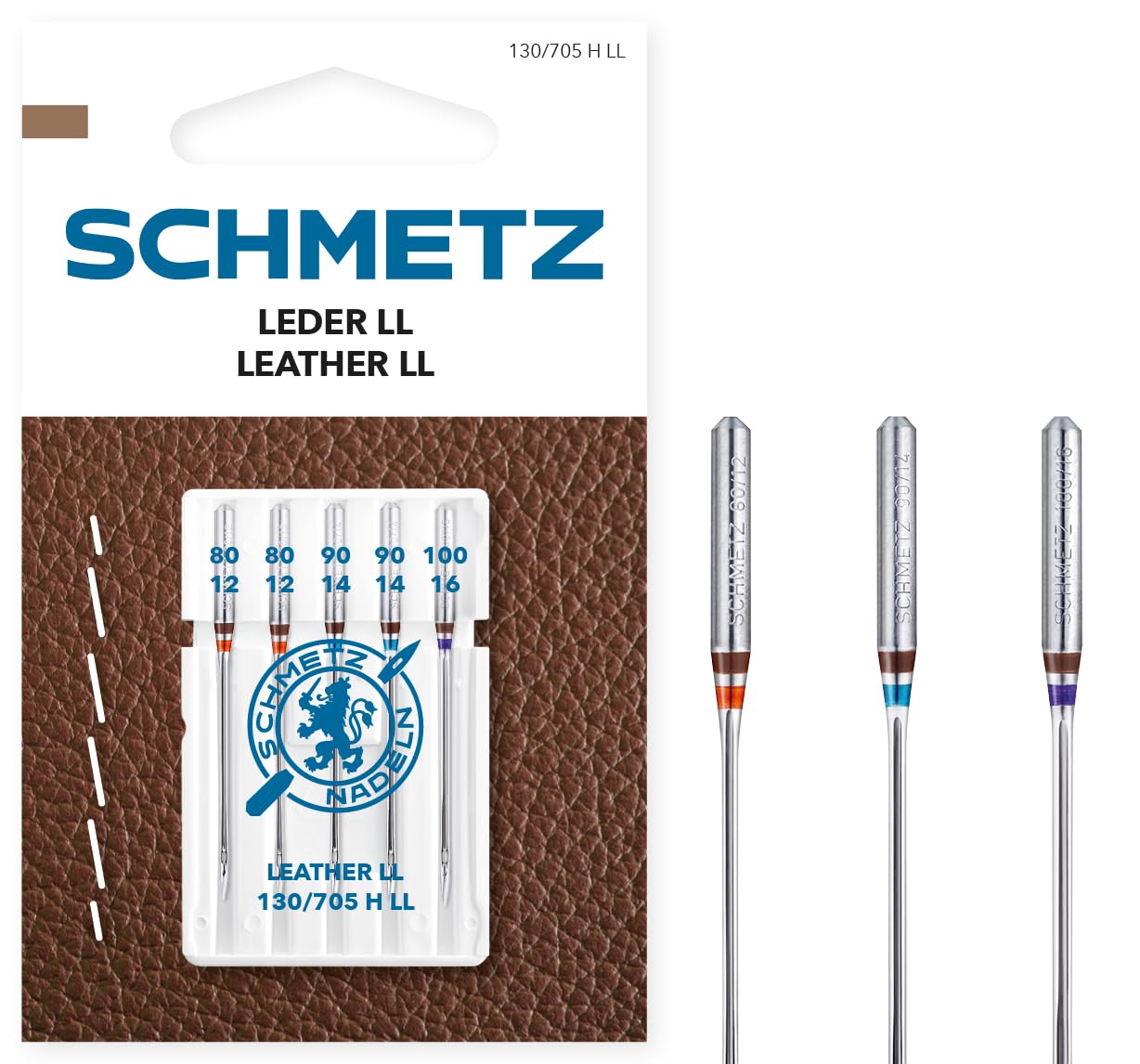 schmetz-cuir-ll-130-705-h-ll-aiguille-machine-80-12-100-16-x5 image 1