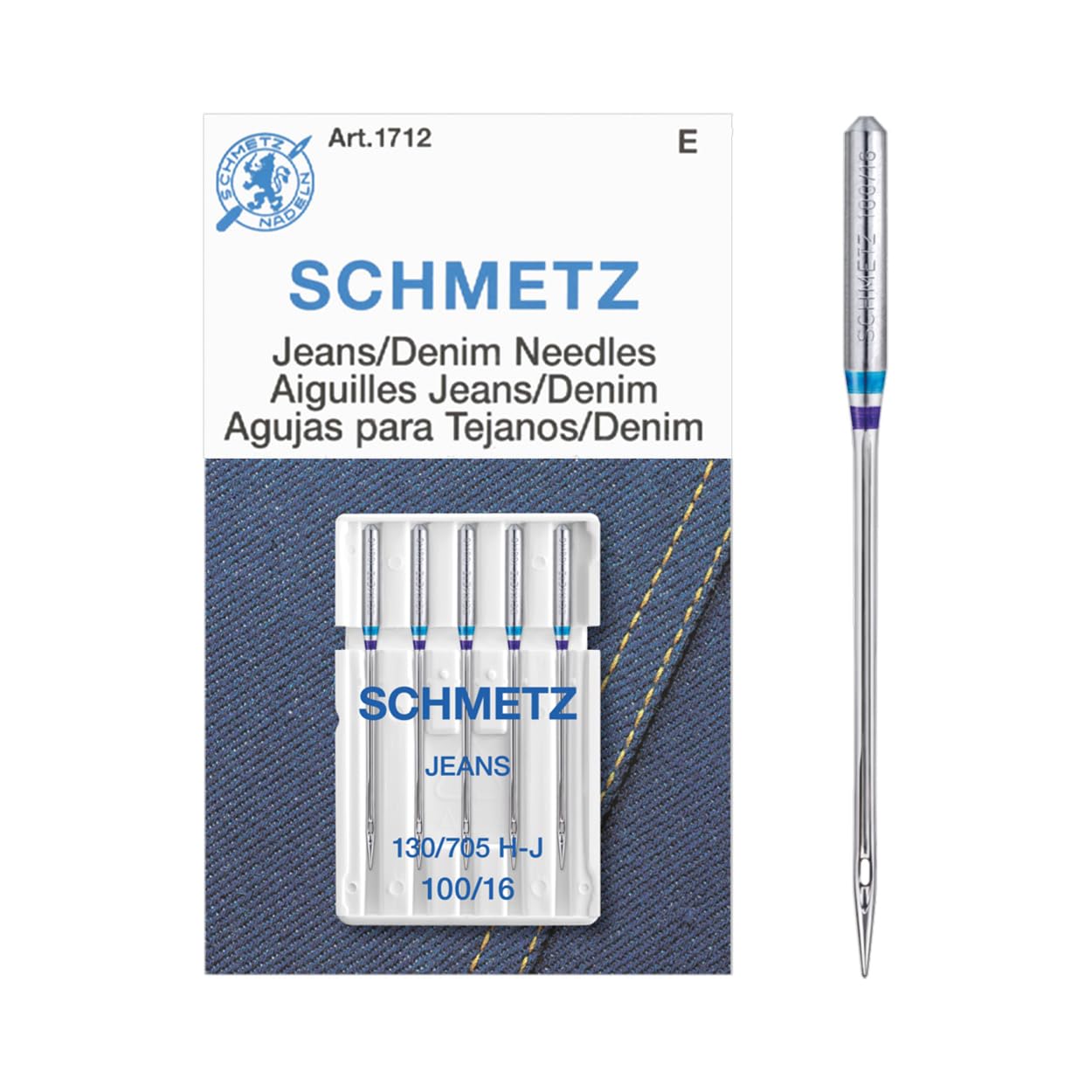schmetz-stretch-130-705j-aiguilles-jeans-100-16-x5 image 3