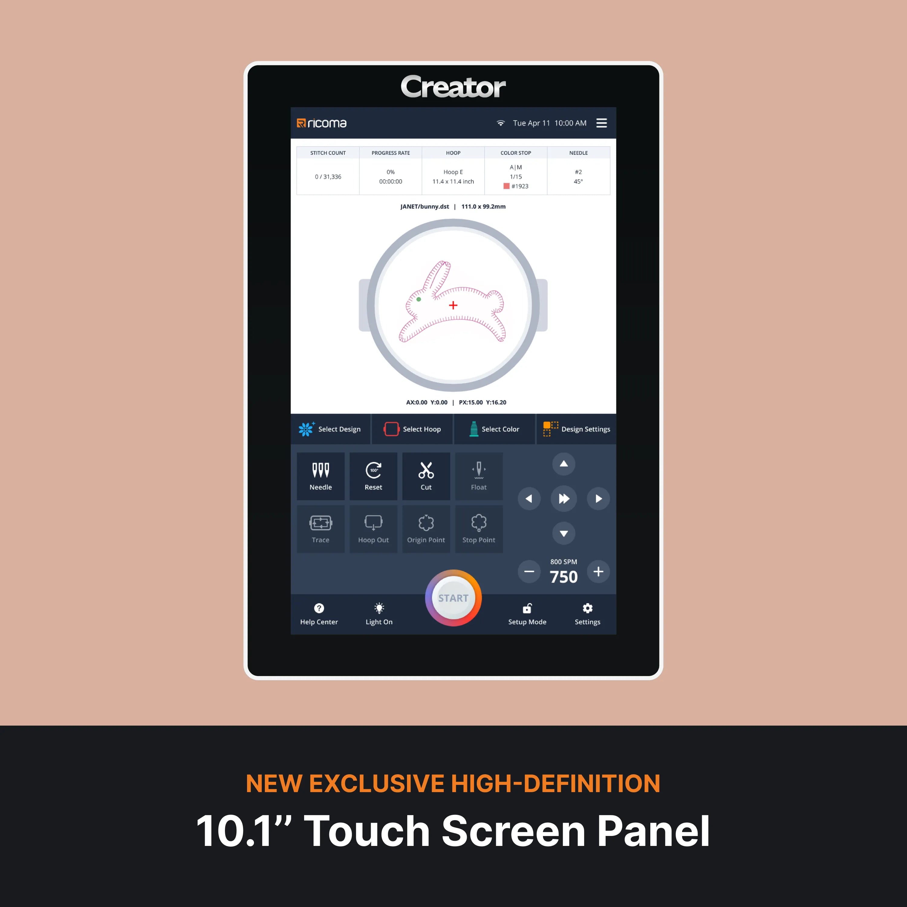 ricoma-creator-10-aiguilles-machine-broder-cran-10-1-semi-pro image 7
