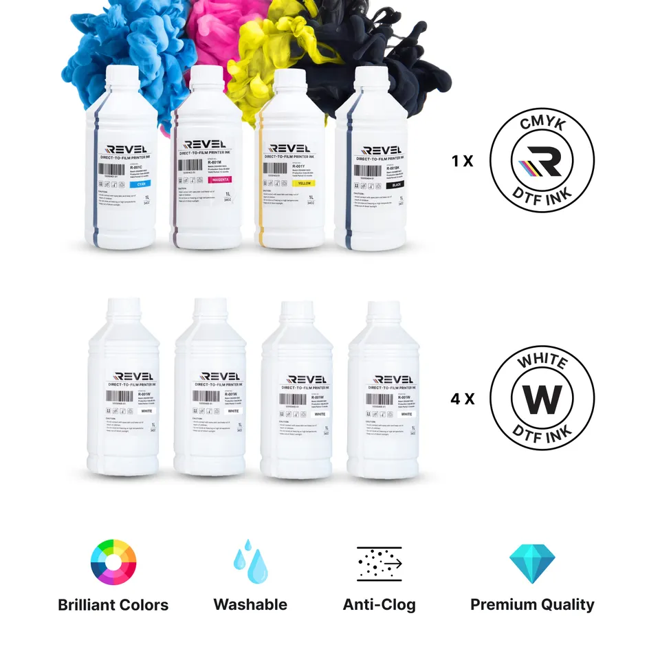ricoma-dtf-consumables-revel-kit-encre-dtf-8x1000-ml-cmyk-w image 1