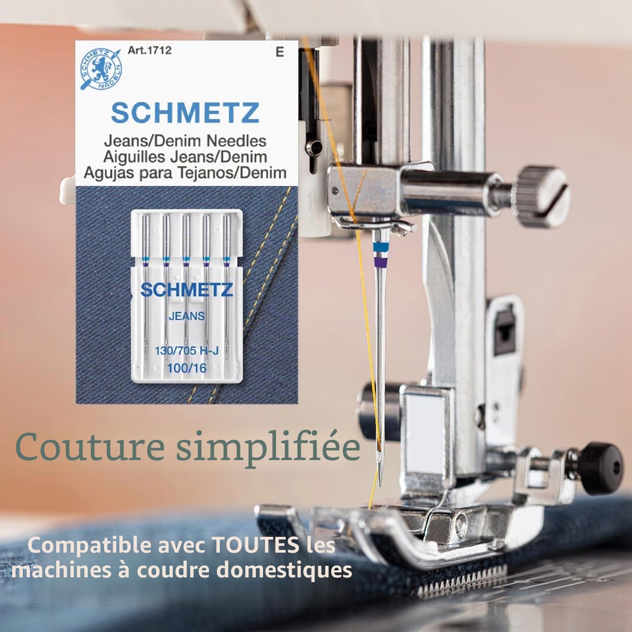 schmetz-stretch-130-705j-aiguilles-jeans-100-16-x5 image 2