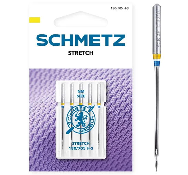 schmetz-stretch-90-14-aiguilles-machine-coudre-x5-jersey image 1