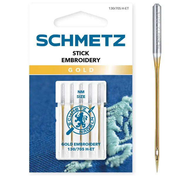 schmetz-gold-embroidery-75-11-aiguilles-broderie-dor-es-x5 image 1