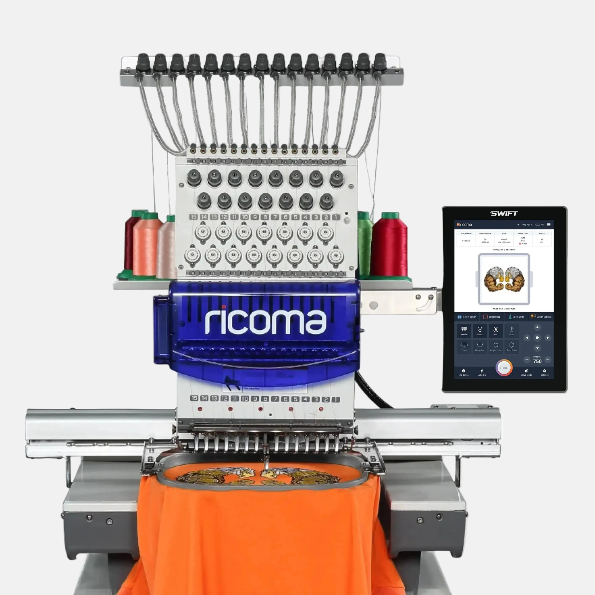 ricoma-swift-15-aiguilles-machine-broder-10-1-pouces image 1