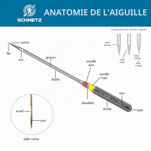 schmetz-universal-90-14-aiguille-machine-coudre-lot-20-pcs image 6