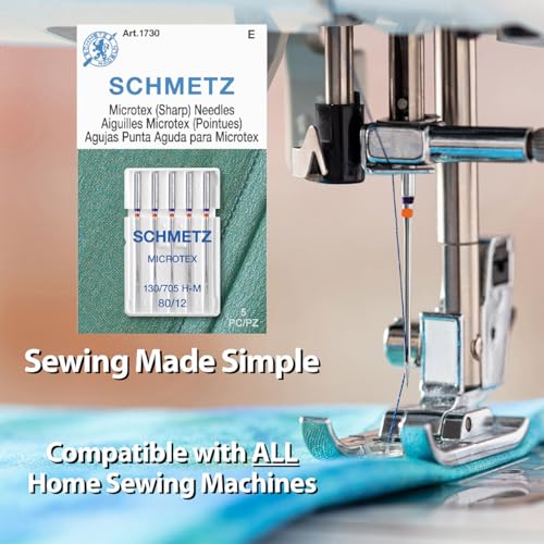 schmetz-microtex-80-12-aiguille-machine-coudre-x5-pointue image 8